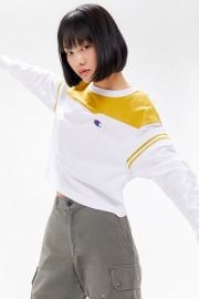 Colorblock Long Sleeve Tee at Urban Outfitters